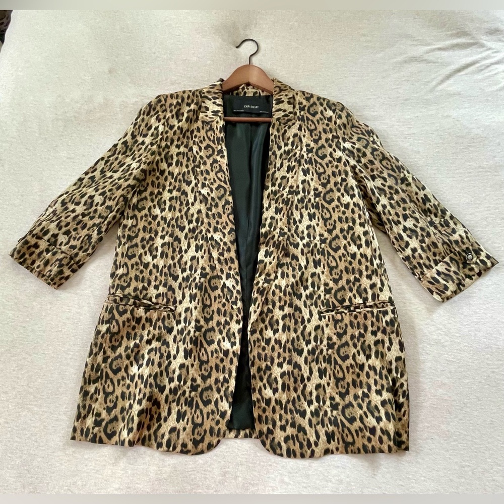 ZARA Leopard Print Women's Blazer